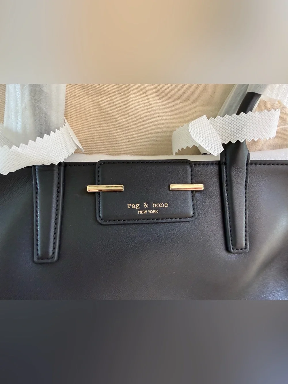 Rag & Bone Black ‘Realm’ Leather Satchel East West Bag Brand New $495